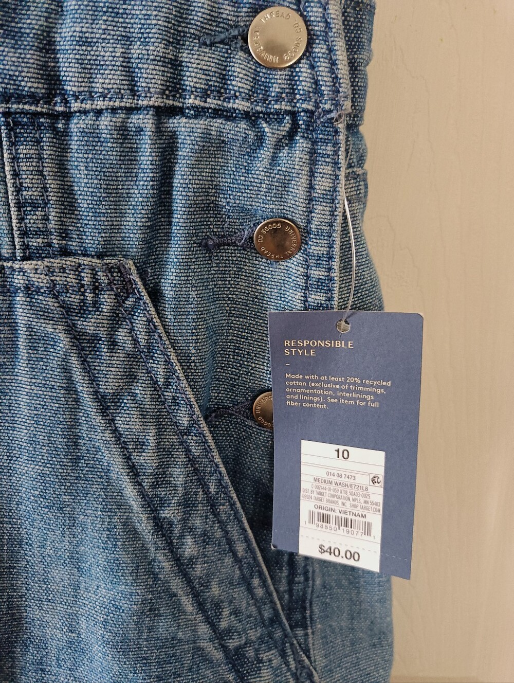 Women's Denim Utility Overalls - Universal Thread 10 - Picture 7 of 16
